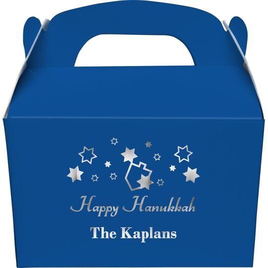 Happy Hanukkah Gable Favor Boxes